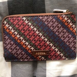 Fossil zip card case wallet